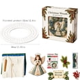 thumbnail image 5 of 3D Fabric Poke Wreath DIY Kit, Christmas Wreath DIY Kits for Adults 3D Fabric Poke Art Craft Kit, Beginner-Friendly Holiday Wreath Making Kit, Door & Wall Decor, Christmas Decorations, 5 of 6
