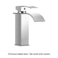 thumbnail image 3 of Toystoory Grifo de cascada de lavabo negro Grifo de fregadero de lavabo de cascada moderno lujoso y fácil de limpiar Accesorios de baño estilo corto plateado, 3 of 6