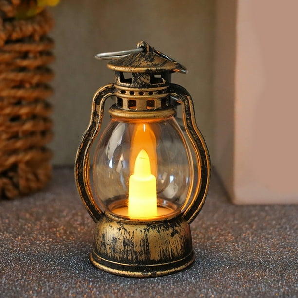 Darzheoy Vintage Lantern Decor, Flickering LED Candle Lantern