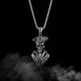 thumbnail image 2 of GKNET Mens Retro Gothic Skull King Pendant Necklace Punk Hip Hop Biker Delicate Jewelry 24", 2 of 5