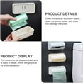 thumbnail image 7 of ZHaobin 1Pc Garbage Bag Dispenser Roll Holder-Self Adhesive Plastic Bag Holder-Wall Mounted Garbage Bag Dispenser Kitchen Storage (1Pc Beige), 7 of 7