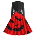 thumbnail image 3 of Dress for Women,Long Sleeve Dress for Women,Womens Fashion Casual Printing Long Sleeve Round-Neck Dress,Long Sleeve Dress,Casual Dress for Women, 3 of 3