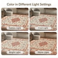 thumbnail image 7 of ODIKA Beige Dining Vintage Boho Lattice Neutral Cream Textured Colored Non-Slip Chair-Friendly for Home Office, Gaming Room, Under Desk, 7 of 7