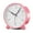 red, variant on CHUANK Analog Alarm Clocks for Bedrooms 4 inch Silent Non Ticking Battery Operated with Night Light Small Retro Simple Design Clock for Table Bedside Desk Travel White)
