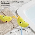 thumbnail image 3 of Bewildely Juego de 6 fundas para cepillo de dientes con forma de plátano. Resistentes, impermeables y prácticas. Incluyen ganchos. Soporte Almacenamiento y organización del hogar amarillo, 3 of 6
