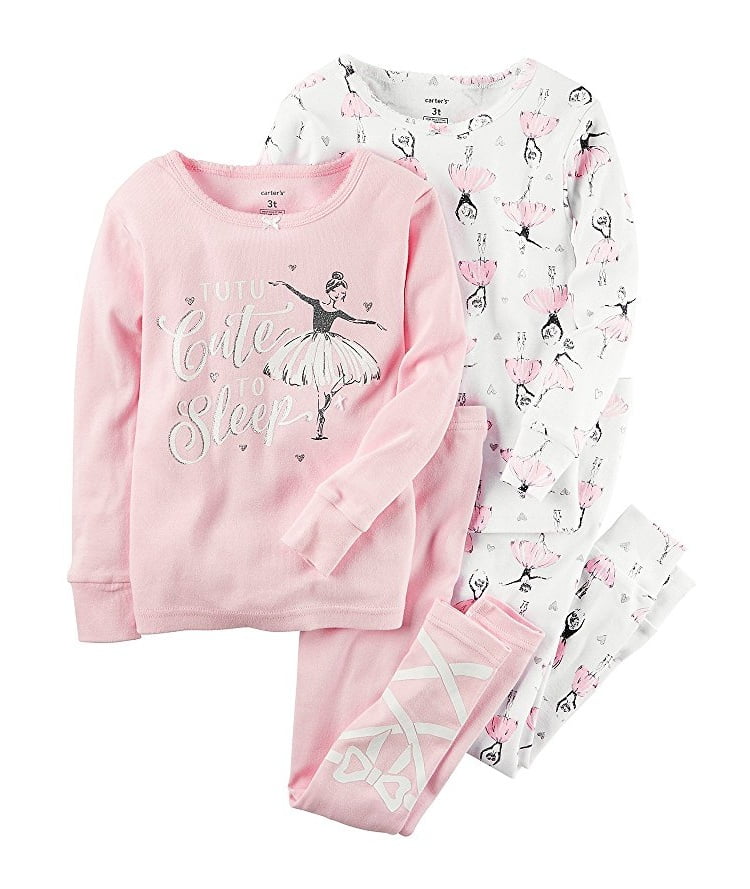 Carter's Girls' 4 Piece Ballerina Pajama Set - Walmart.com