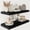 Black, variant on 12" Deep Floating Shelves for Wall 30" Long, Wall Shelves for Living Room Bedroom Bathroom Kitchen Laundry Room, Farmhouse Rustic Shelves for Home Decor, 30" X 12" X 2" Set Of 2, Rustic Brown