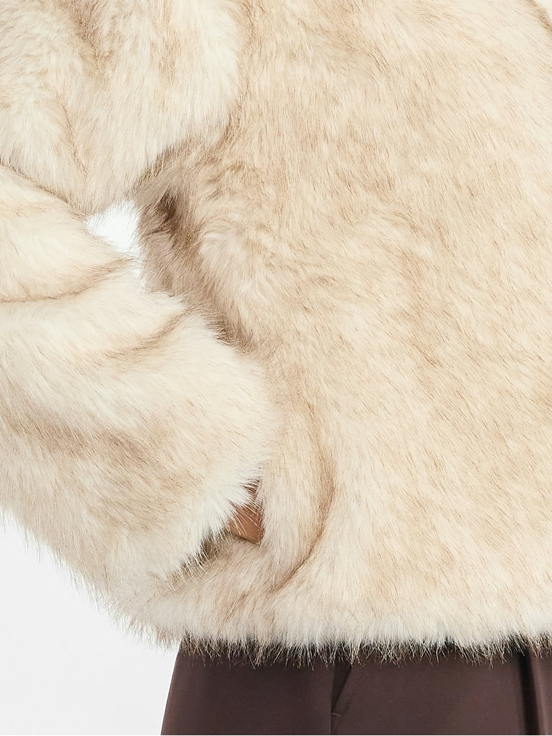 ジャケット・アウター THE BARNNET sami eco-fur jacket - beige THE BARNNET sami eco-fur jacket - beige