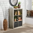 Better Homes & Gardens 6Cube Storage Organizer, Rustic Gray