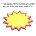 thumbnail image 4 of Star Burst 13 Corner Signs Price Tags 3.5 x 2.8 Inch Red Border Yellow Color for Retail Sales Pricing 200 Pcs, 4 of 4