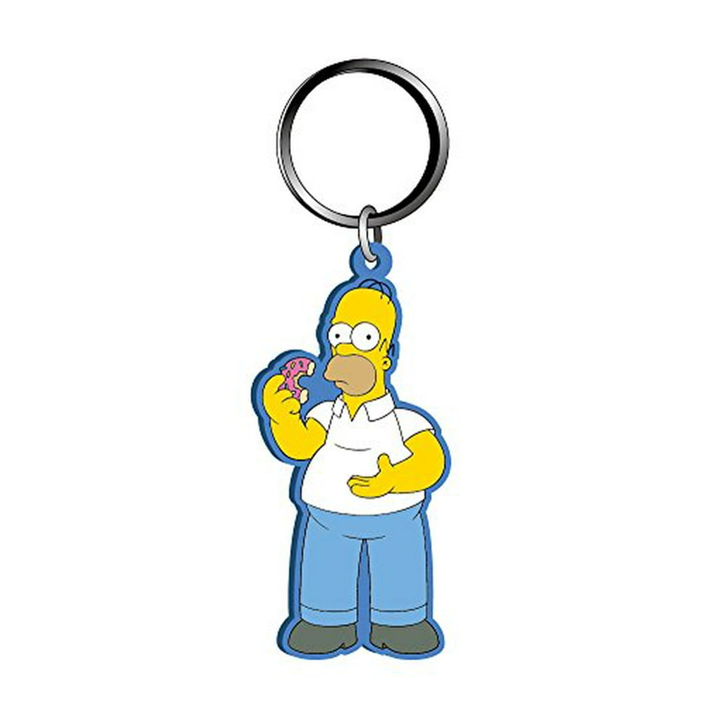 simpsons 25 years keychain