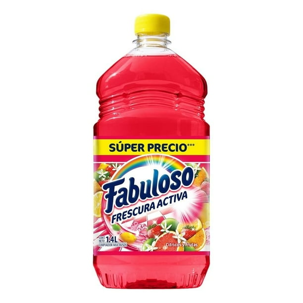 Limpiador líquido Fabuloso frescura activa cítricos y frutas 1.4 l