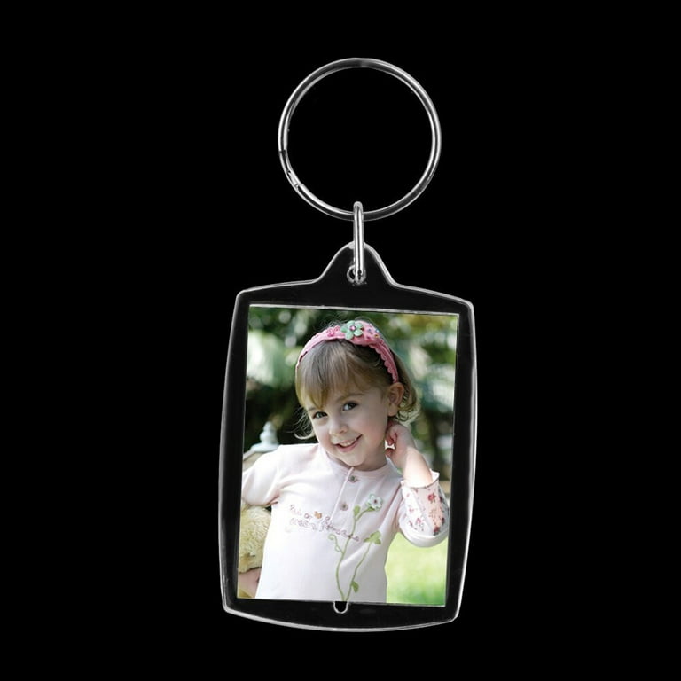 Kulannder 30 PCS Photo Insert Keychains, Acrylic Clear Blank Keyrings  Picture Frame Keyring with Split Ring for Personalised Custom and Passport  Photo Size, 1.57 Inch by 2.36 Inch at  Women's Clothing store