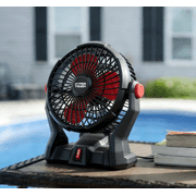 Hyper Tough 7.5 in. Cordless Fan with Hybrid Power,with 2.0Ah Lithium-Ion Battery Pack Powered,C1005