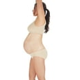 thumbnail image 6 of SlimMe Women's Low-Waist Nylon Maternity Briefs, Small, Nude, 6 of 9