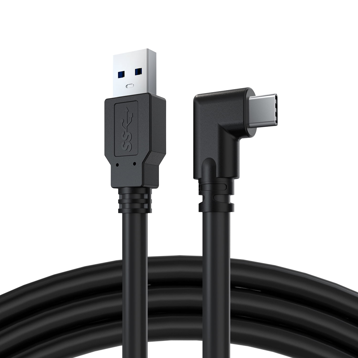 Black 3M Original 10ft USB-C Cable for LG H870 with Fast Charging and Data Transfer.