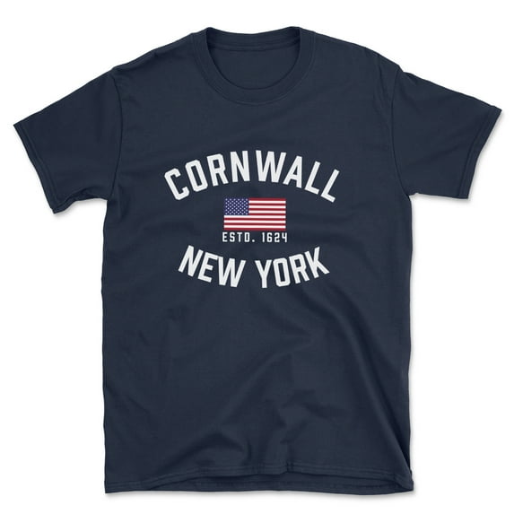 Cornwall New York Patriot Men's Cotton T-Shirt