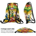 thumbnail image 6 of Drawstring Backpack for Mighty Morphin Power Rangers Sackpack Women Men Adults Party Favor Bags Sports for Gym Travel Swimming Hiking Camping Tote Bag 11.8 × 15.7 in, 6 of 7