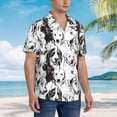 thumbnail image 3 of Bingfone Men's Short Sleeve Button Down Shirts Hawaiian Labrador Retriever Dog Printed Beach Shirt, 3 of 7