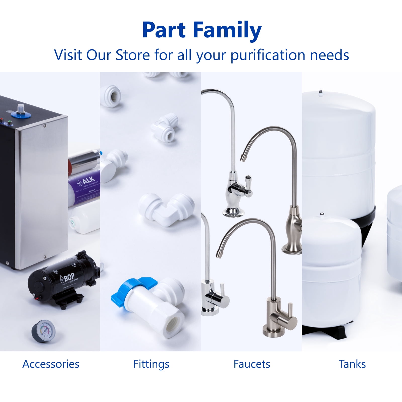 Express Water Filter Upgrade Add-on Kit for Under-sink Reverse Osmosis Water Filter System (PRTUPKIT14)