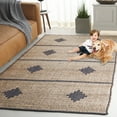 thumbnail image 3 of SAFAVIEH Natural Fiber Kagan Geometric Area Rug, Natural/Gray, 4' x 6', 3 of 8