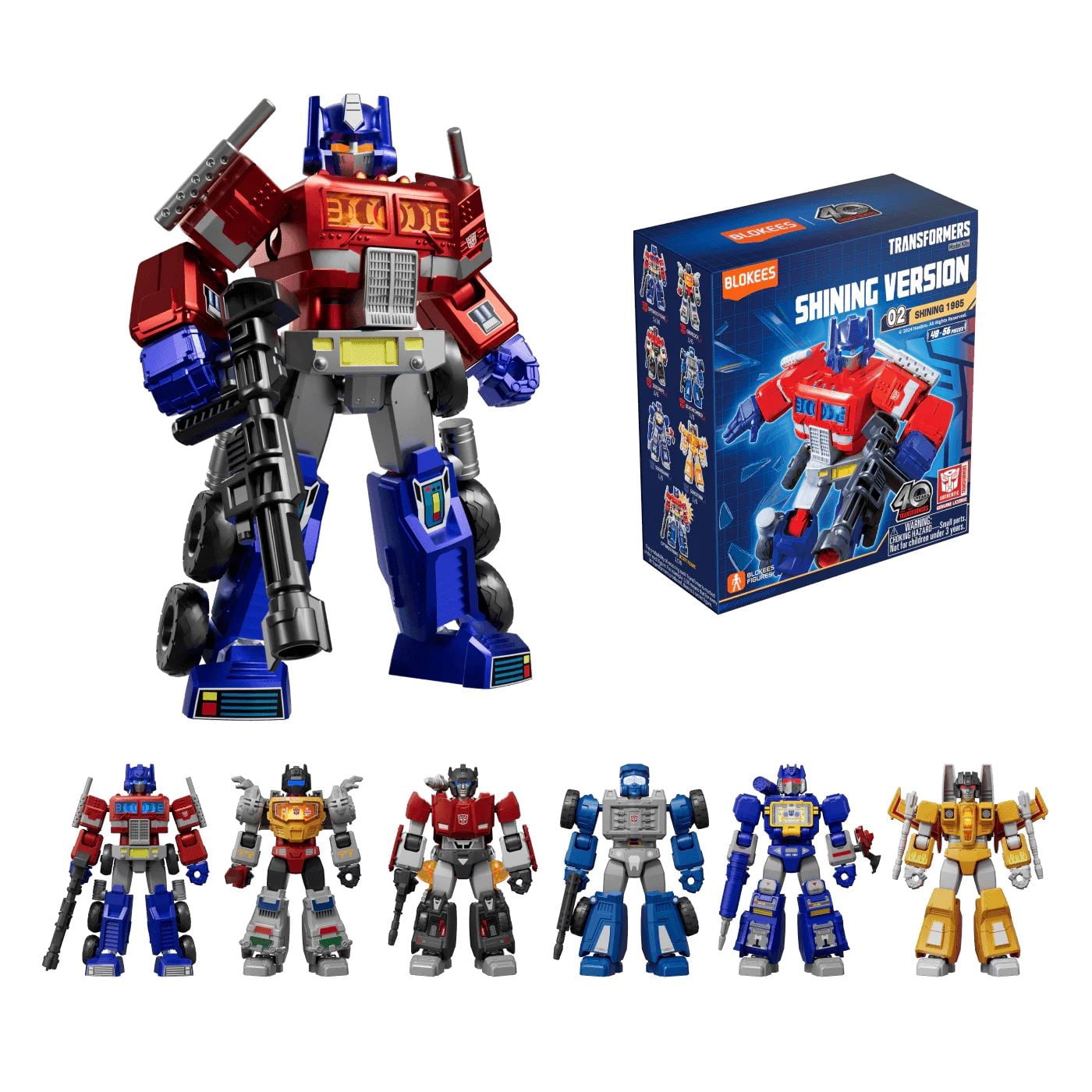 G1 Shining Version Vol.2 Box of 6 Blind Box Model Kits | Transformers | Blokees