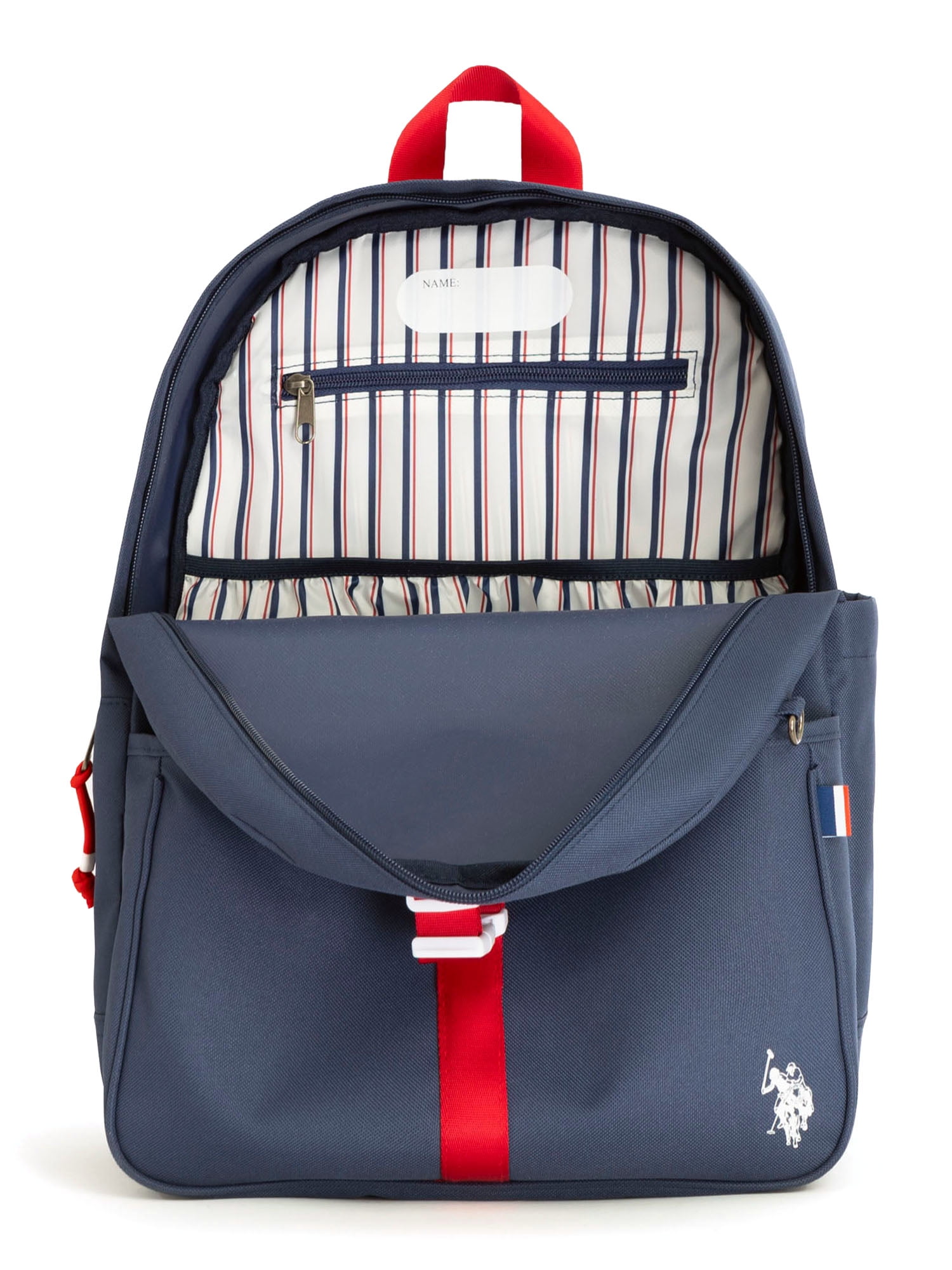 U.S. Polo Assn. Boys Water Resistant Backpack Lunch Tote Pencil Case Green Navy Walmart