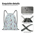 thumbnail image 4 of Lukts Poodle Dog Pattern Drawstring Backpack Bag Sport Gym Sackpack,String Backpack Sport Bag Sack,Cinch Tote Gym Backpack-Small, 4 of 6