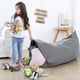 thumbnail image 2 of Silla de bolsa de frijoles de almacenamiento de animales de peluche 50 "cubierta de bolsa de súper soya para niños y adultos,, 2 of 8