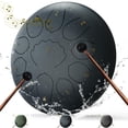 thumbnail image 1 of Tambor de acero MENGBEI de 8 pulgadas y 11 notas con accesorios, 1 of 7