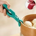thumbnail image 3 of Hot Plate Gripper Tongs, Hot Plate Grippers, Pot Lifter Clip for Camping Cookware, Heat Resistant Silicone Tong Non-Slip Anti-Scald Bowl Clip for Moving Hot Plate or Bowls, 3 of 7