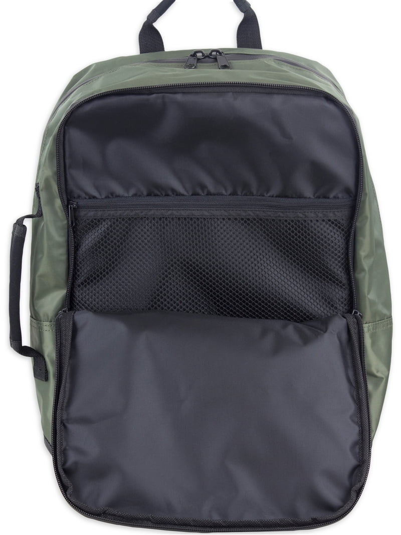 army green laptop backpack Bodhi Unisex Slim Tech Backpack Army Green Lightweight Travel Laptop  Storage