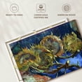 thumbnail image 6 of Elephant Stock Four Sunflowers Gone To Seed Wall Art - Horizontal Canvas Wall Art - Living Room Wall Decor - Floral And Botanical Canvas - Gray And Blue Decor By Vincent Van Gogh - 36" x 24", 6 of 8
