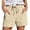 Beige, variant on AJGRHE Shorts for Women Casual Wide Leg High Waisted Summer Outfits Comfy Elastic Waist Beach Shorts with Pockets Hot Pink S