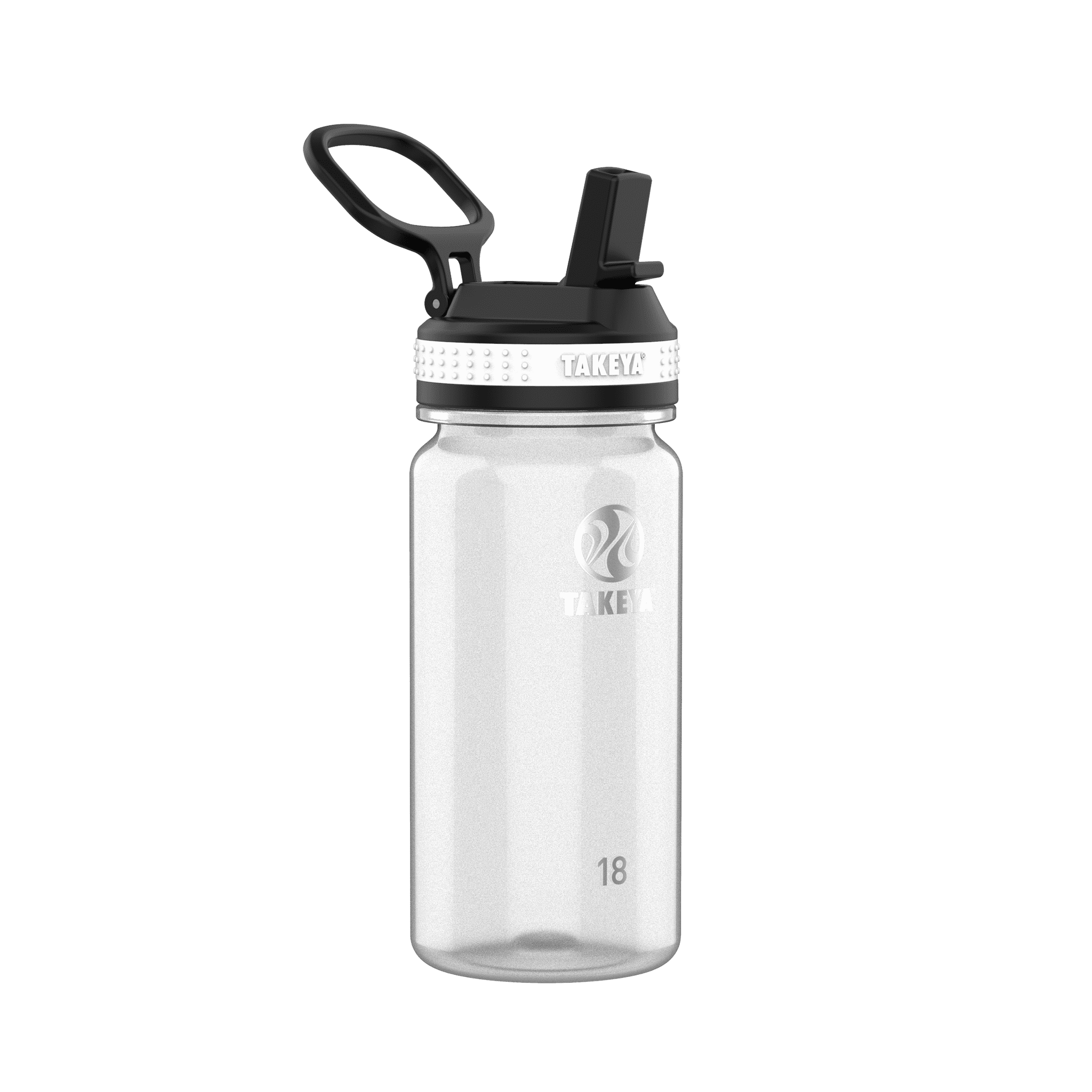 Takeya Tritan Plastic Straw Lid Water Bottle, Lightweight, Dishwasher ...