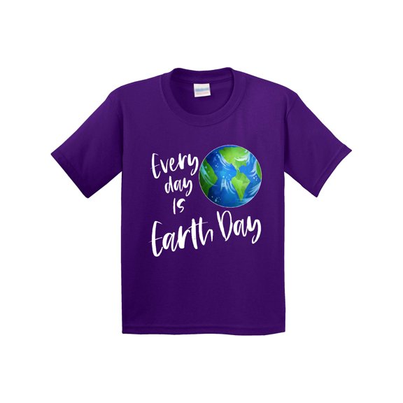 Inktastic Every Day is Earth Day Youth T-Shirt