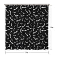thumbnail image 5 of Black Halloween Bats with White Shower Curtain 72"x72" ,Bathroom Decorative Shower Curtains Set with 12 Hooks,Modern Waterproof Washable Shower Curtain, 5 of 6