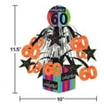 thumbnail image 2 of Creative Converting Party Decoration Metallic Foil Cascading Centerpiece, Milestone Celebrations 60th , 8.5 inch - 260683, 2 of 2