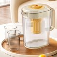 thumbnail image 2 of Dvruxg Glass Cold Water Kettle, Built-in Filter Water Pot, Large Capacity Hydration Kettle, Ergonomic Cold Water Cup, 2 of 5
