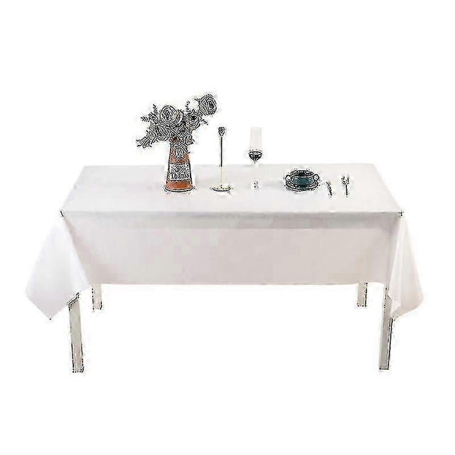 2026 Translucent Plastic Rectangular Disposable Tablecloth, 1.37 X 2.74 M - Premium and Highly Resistant