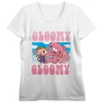 thumbnail image 6 of Gloomy Bear Dancing Gloomy Crew Neck Short Sleeve Women's White T-shirt, 6 of 7