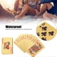 thumbnail image 2 of Jeu de cartes en plastique imperméable avec feuille d'or, jeux de table pour fêtes, plage, camping, loisirs, 2 of 4