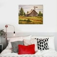 thumbnail image 3 of Shiartex Rustic Barn Wall Decor Barn Pictures Canvas Wall Art for Farmhouse Living Room Wall Decor, Old Barn Canvas Prints Barn & Windmill Painting Framed Artwork for Country Home Wall Decor 20x16 In, 3 of 3