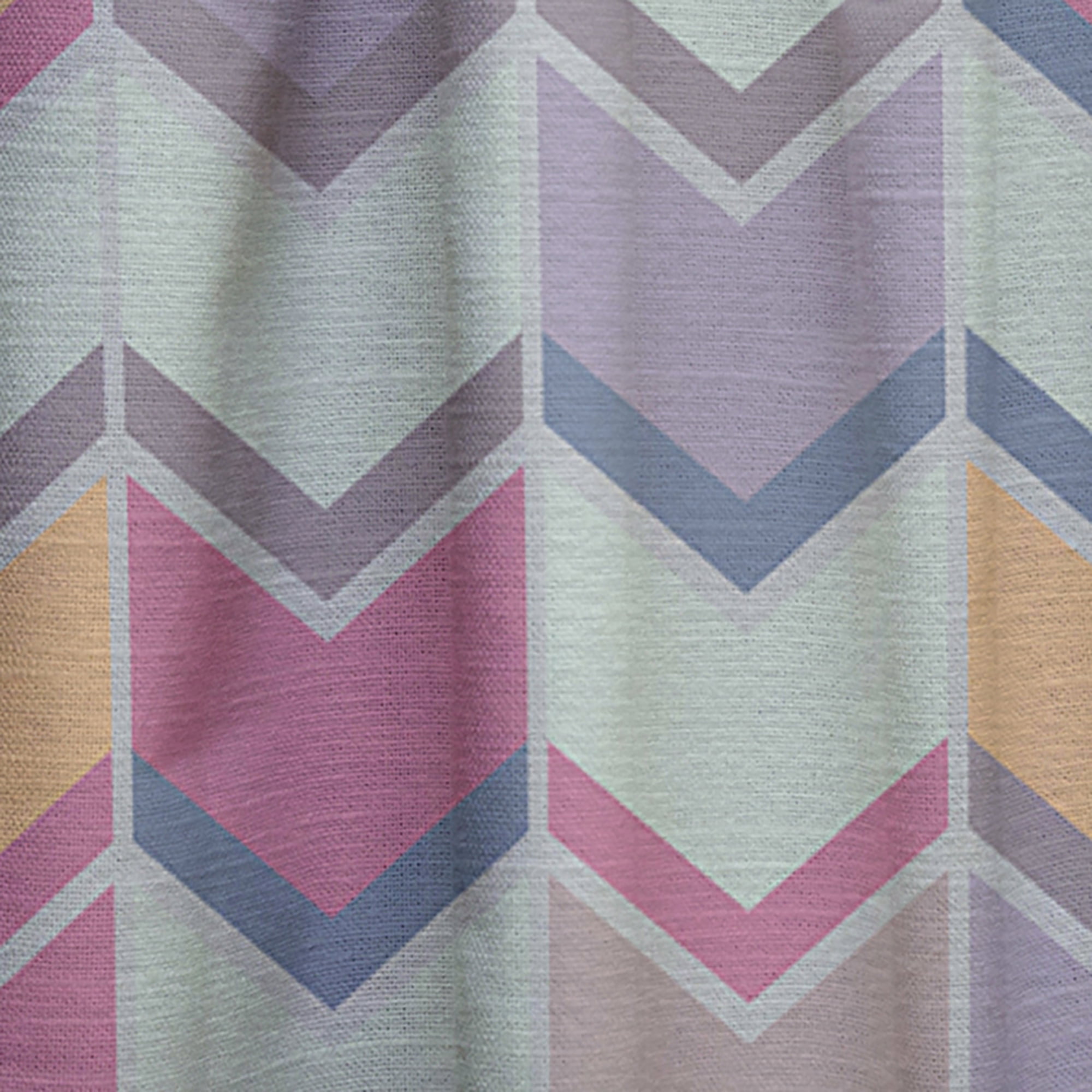 Designart 'Abstract Retro Geometrical Design Pattern X' Mid-Century Modern Curtain Panel