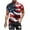 Red, variant on UVEASISHA Patriotic Tshirts for Men Short Sleeve American Flag 3D Print T-Shirts Big and Tall Independence Day Tee Tops Navy XXXXXL