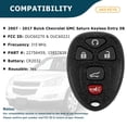 thumbnail image 2 of AKS KEYS Remote Fob for Buick Cadillac GMC 2007 - 2017 OUC60270/ OUC60221 (2 Pack), 2 of 6