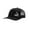 Black, variant on Embroidered Rainbow Trout Tail Trucker Hat, Heather Grey/Black- Black Embroidery