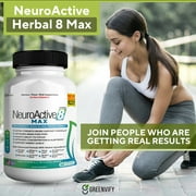 NeuroActive 8 Max Brain Support Supplement, Extra Strength Formula, Memory & Focus Support