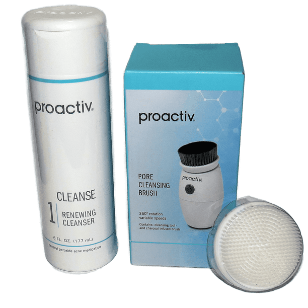 Proactiv Renewing Cleanser Cleanse (Acne Wash ) 6 oz / 90 day & Deep Pore Cleansing Charcoal