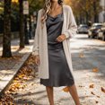 thumbnail image 2 of Gamivast Long Cardigan Sweaters for Women Plus Size Fuzzy Open Front Duster Coat Soft Fluffy Knit Outerwear Long Sleeve Casual Loungewear Cozy Cover Up for Fall Winter, 2 of 7